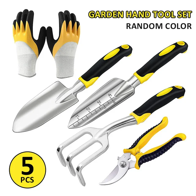 5 Db Alumínium Ötvözet Transzplanter Húzószalagos Kesztyű Ültetéshez Ültetés Gyomnövény Ásás Kültéri Kerti Kézi Szerszámok Otthon - Image 2