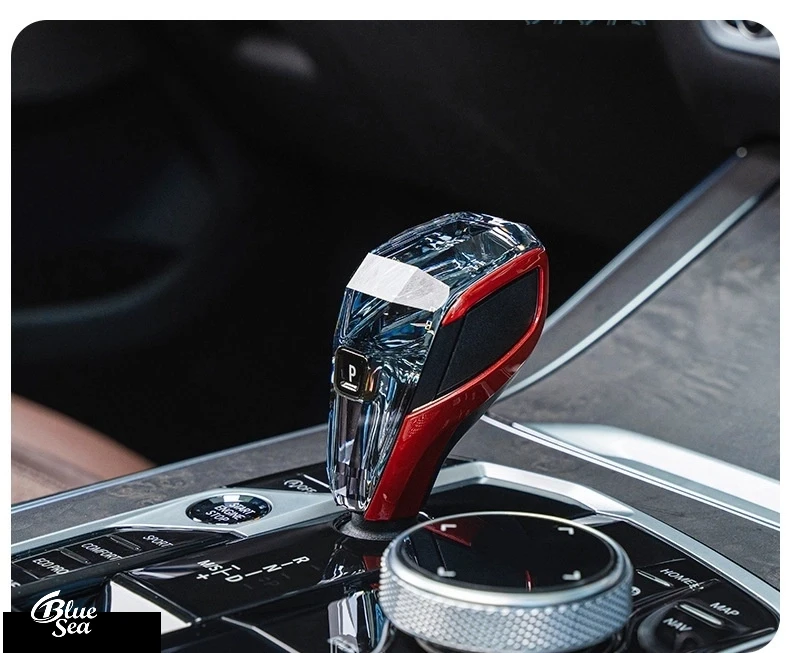 For BMW New 3/2/4 Series G20 G22 Car Gear Shift Knob Z4 X3 X4 G01 G02 Car Gear Shift Knob Handlebar Trim Cover Car Accessories