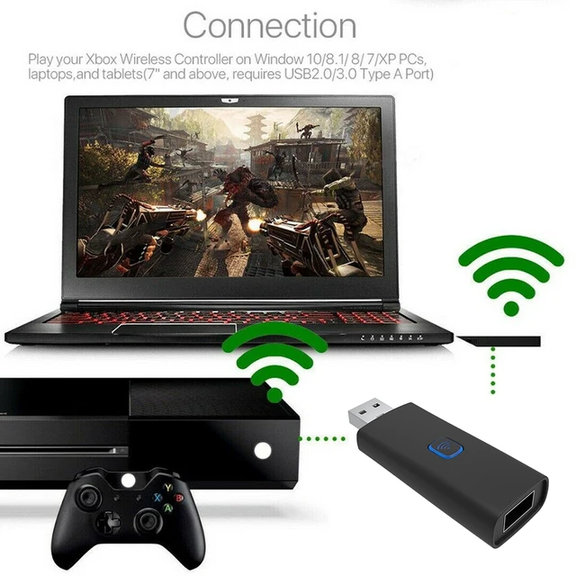 Mviioe Wireless Controller Adapter USB Controller Dongle Compatible