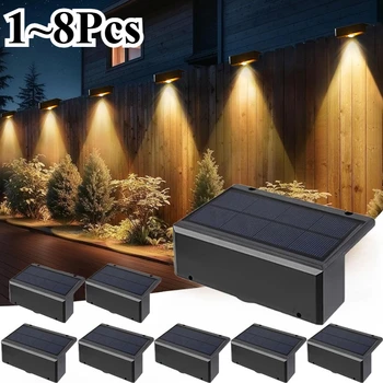 Stylish LED Solar Wall Lights Outdoor Waterproof Decorative