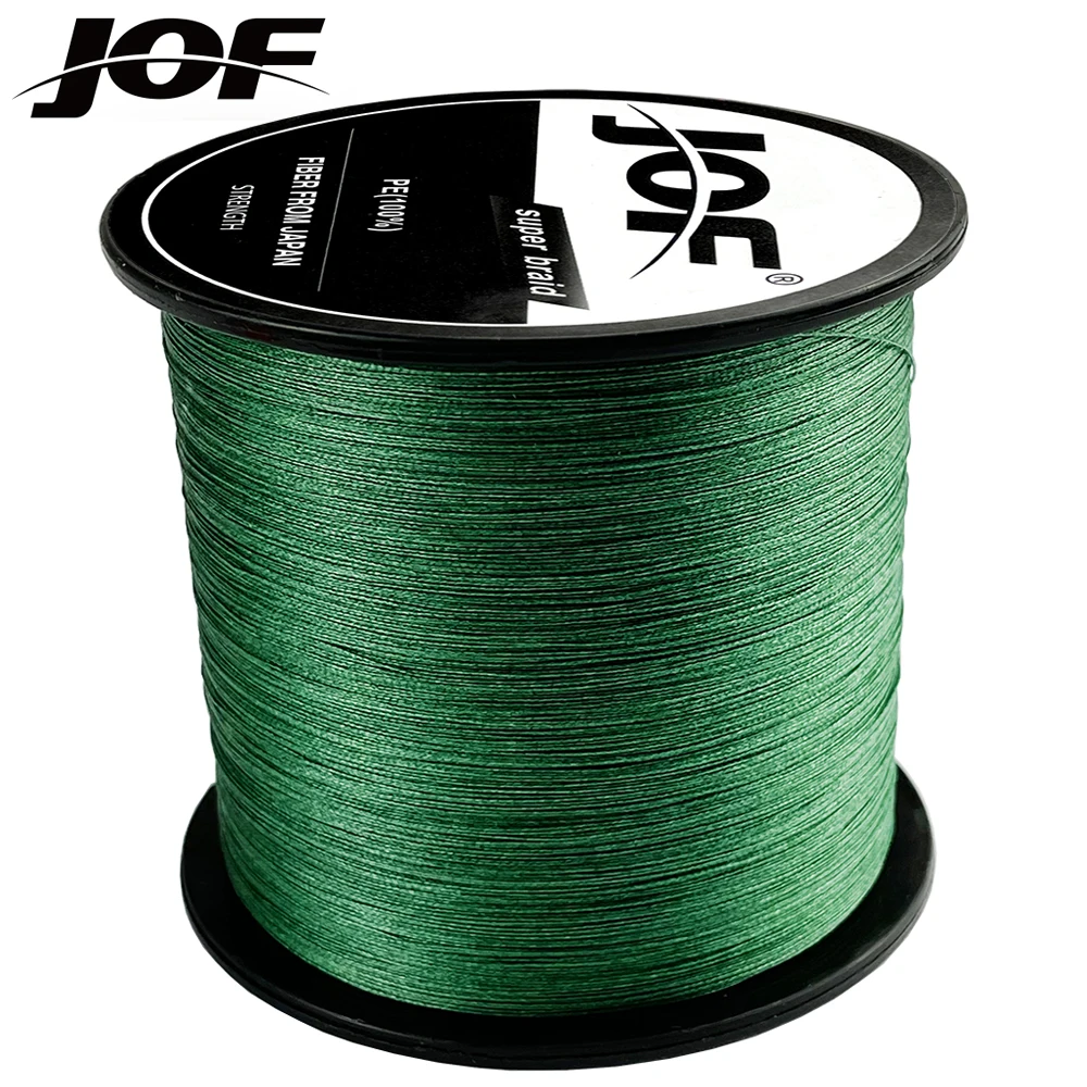 JOF 12 Strands 300m PE Carp Fishing Line Pesca Braided Wire 33-149.9LB  Peche MultiColor Cord Smooth for Bass Fish