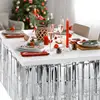 New 4/2/1Pack Table Skirt Wedding Decoration Table Birthday Party Decor Table Skirt Birthday Decoration Tablecloths For Party 2