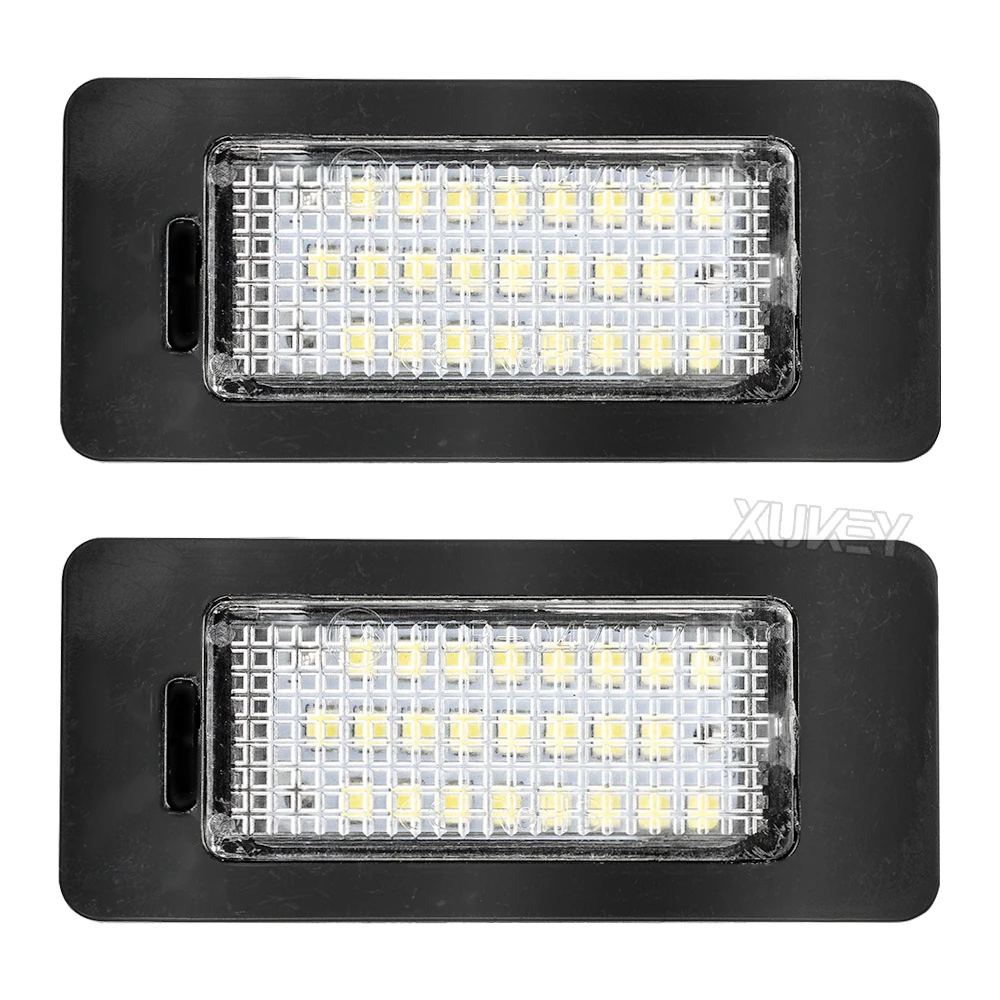 Pair 6000k 24smd Car Led Tail License Plate Light Number Lamps For
