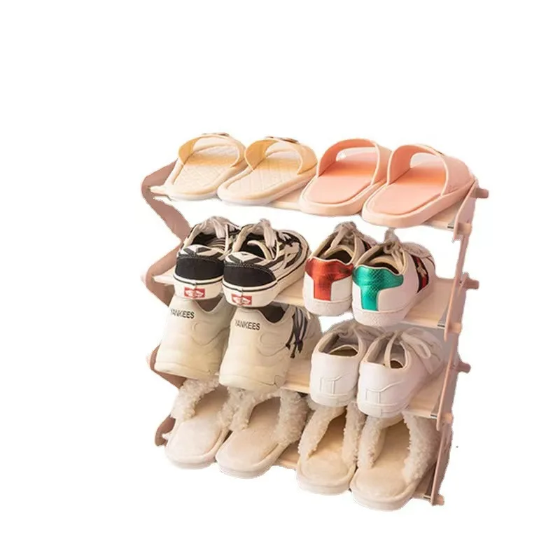 Shoe Rack Simple shoe rack storage cabinet shoe box storage layered assembly Z-shaped rack folding rack small rack