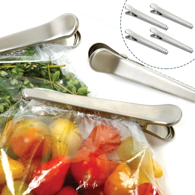 Clip Scellage Hermétique Cuisine Clips De Fermeture Alimentaire - 60 Pièces Multicolores Réutilisables Clips Fermeture Sachets