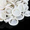 100 Pcs Thimbles Nail Art Latex Rubber Gloves Protective Protector Cover Fingertip White Small Tools 3