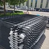 Security Black Metal Steel Picket Fence Outdoor Garden Galvanized Steel Fence Panels 2