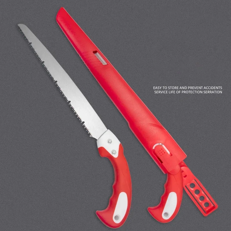 Handsaw Sharp Pruning Shear Reciprocating Waist Saw Cutter For Garden Fruit Tree Woodworking Trimming Tool With Protective Cover
