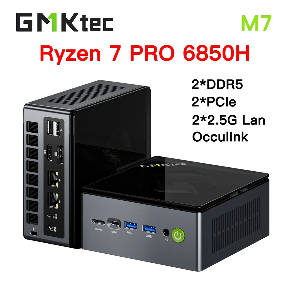 GMKtec M7 Ryzen 7 Pro 6850H MINI PC WIFI6 BT5.2 Windows 11