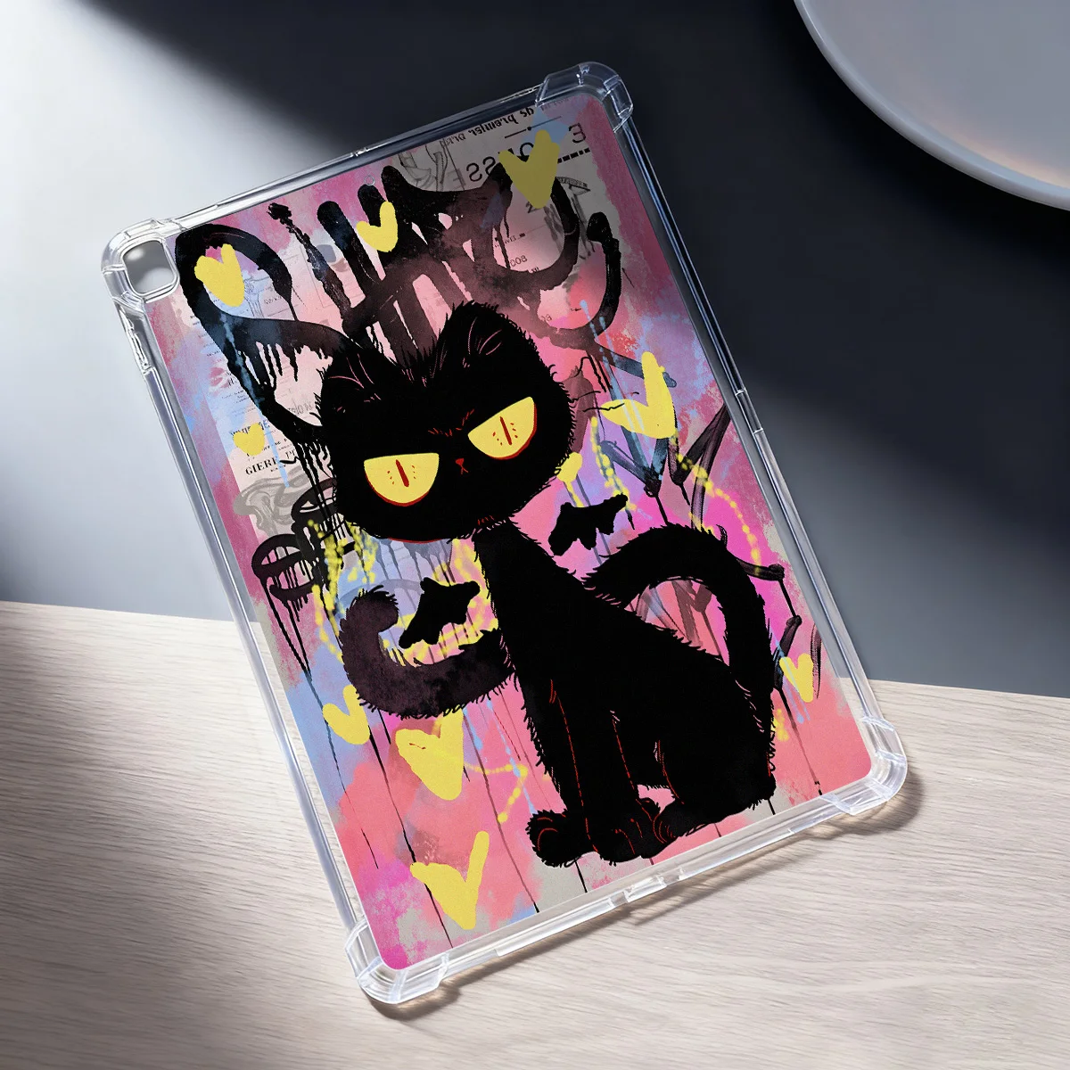 Silicone Cat Design Protective Tablet and Smartphone Cover