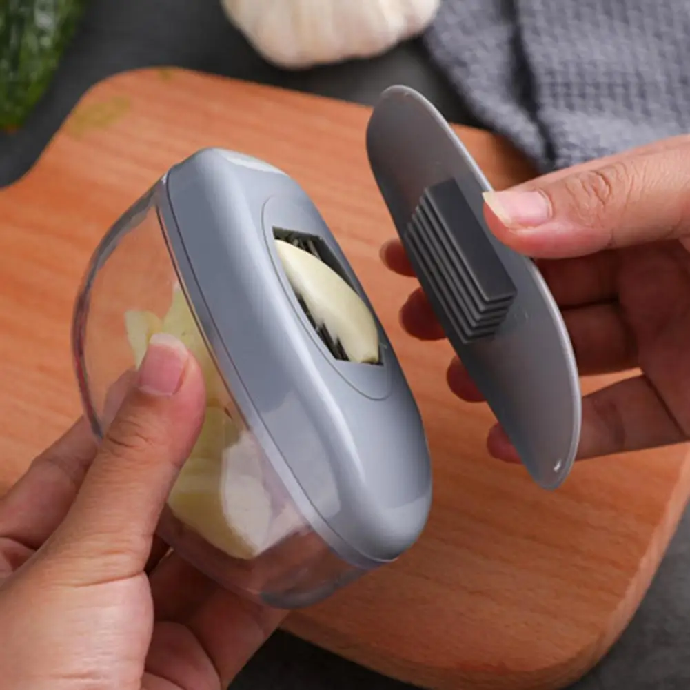 Garlic Smasher 2-in-1 Manual Pressing Detachable Small Household Garlic Smasher Wide Application Mincer