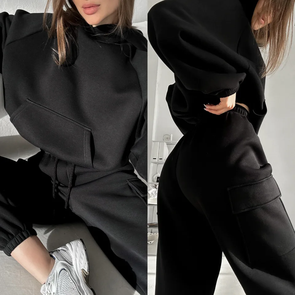 Women's Spring Sports Sweatsuit Jogging Tracksuit Set