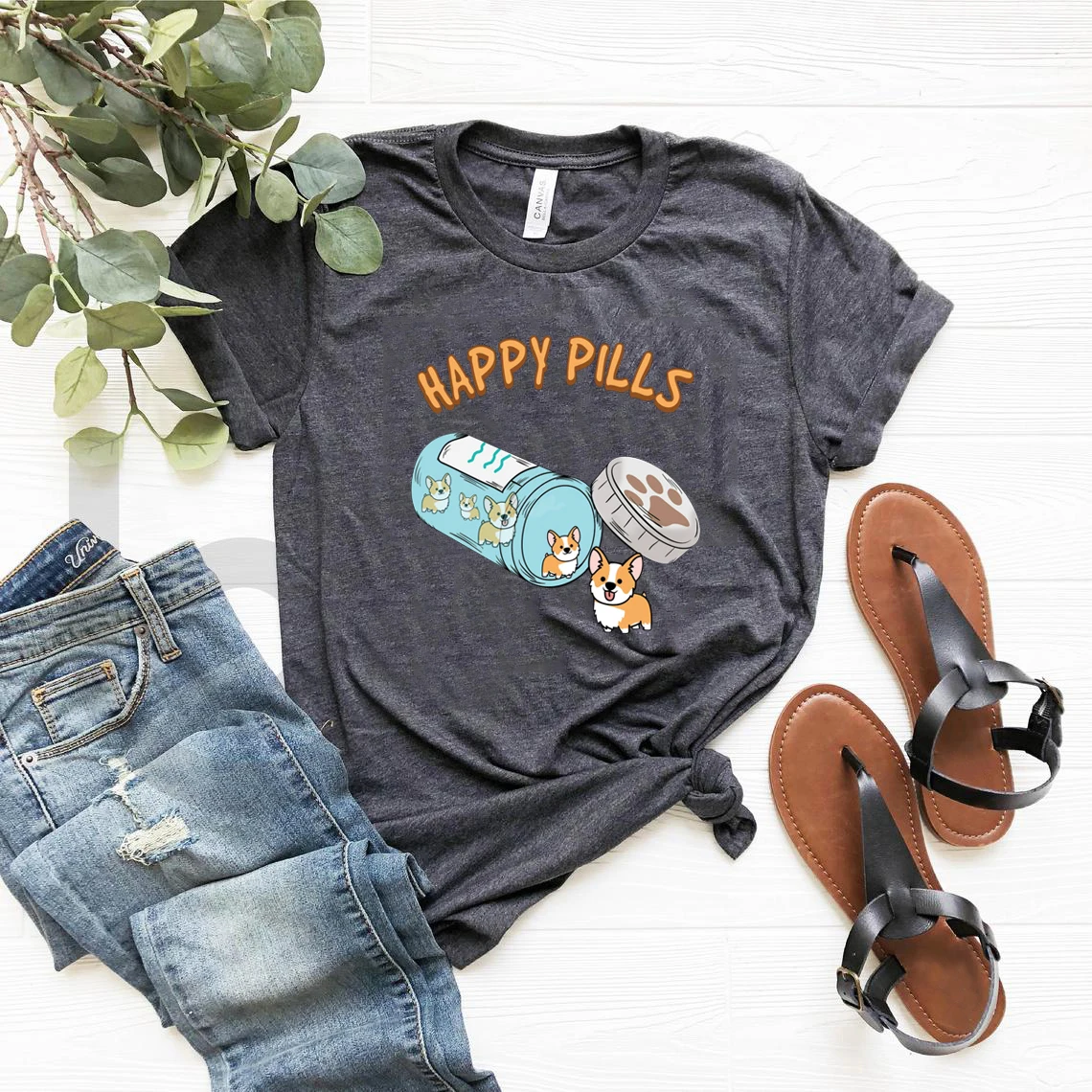 T-Shirt Corgi Corgi Mom Regalo Corgi Dog Proprietario Camicia Amante Dei Cani Camicie Happy Pillole Tee T-Shirt Da Donna Manica Corta Magliette Carine