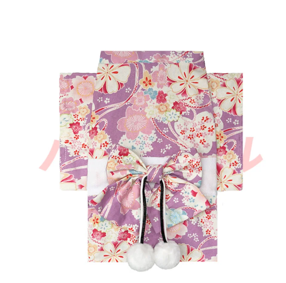 J1029＃小园与小羊(PET)鹿屿切り売り海外人物マステ女の子 Formal Pet Dog National Costume, Japanese Style Cat Clothes