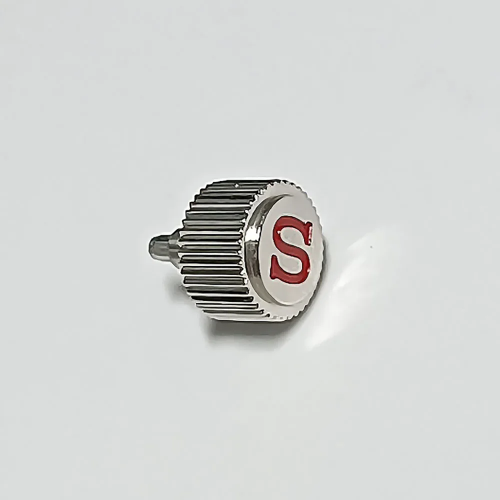 Screw-In Replacement Watch Crown with Engraved 'S' Design - Premium Accessory