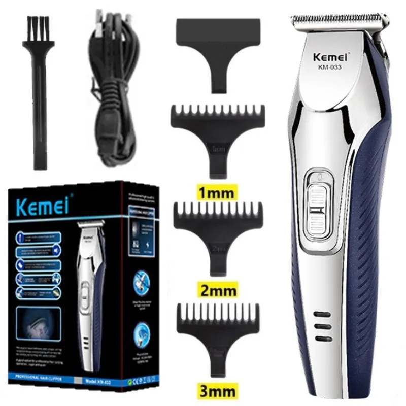 

Kemei hair clipper professional barber machine hair and beard trimmer men's electric shaving charging KM-033