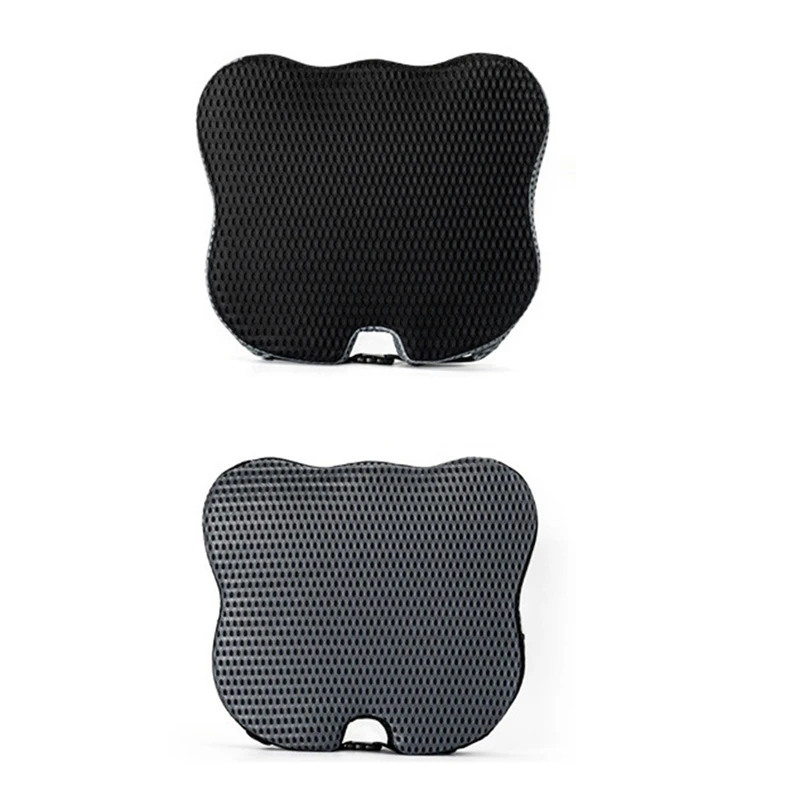 

2 Pcs Car Wedge Butt Support Seat Cushion For Pressure Relief Pain Relief Orthopedic Ergonomic Memory Foam, Black & Gray