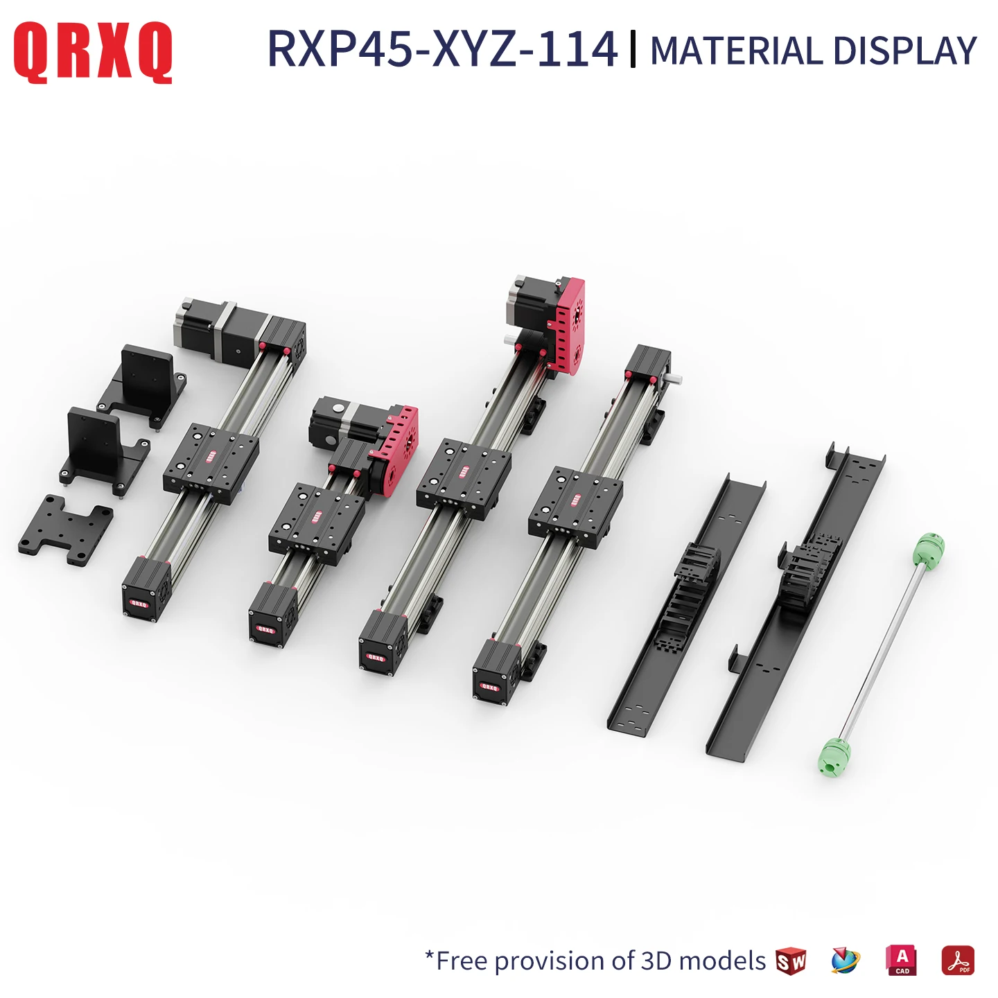 QRXQ CNC Linear Module XYZ Structure Ball Screw Slide Table Stage
