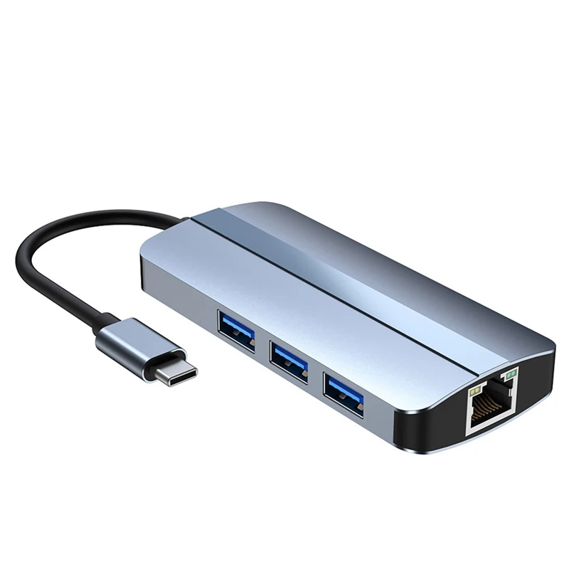 

Док-станция USB C 6 в 1, USB 1000, 100 Мбит/с