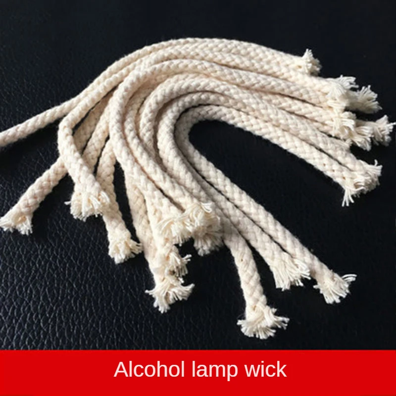5Pcs 15cm Long DIY Burner Alcohol Wick Rope Cotton Wick Round Cotton Kerosene  Oil Lamp Wicks - AliExpress