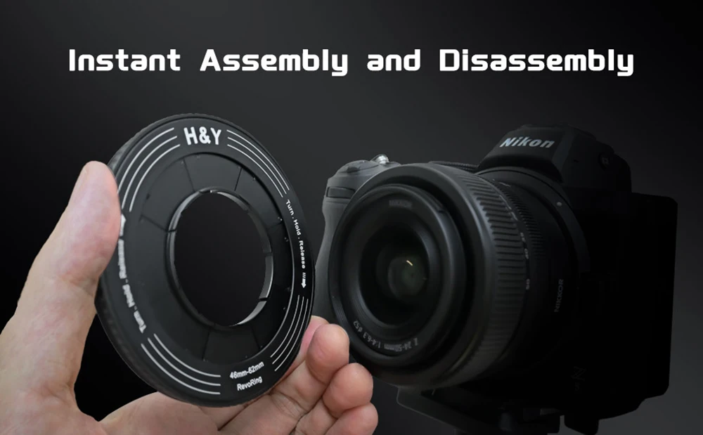 Description Picture 4 of itemH&Y RevoRing Camera Accessories Lens Filters Step Up Rings Variable Adapter Ring 37-49mm 46-62mm 52-72mm 67-82mm 82-95mm