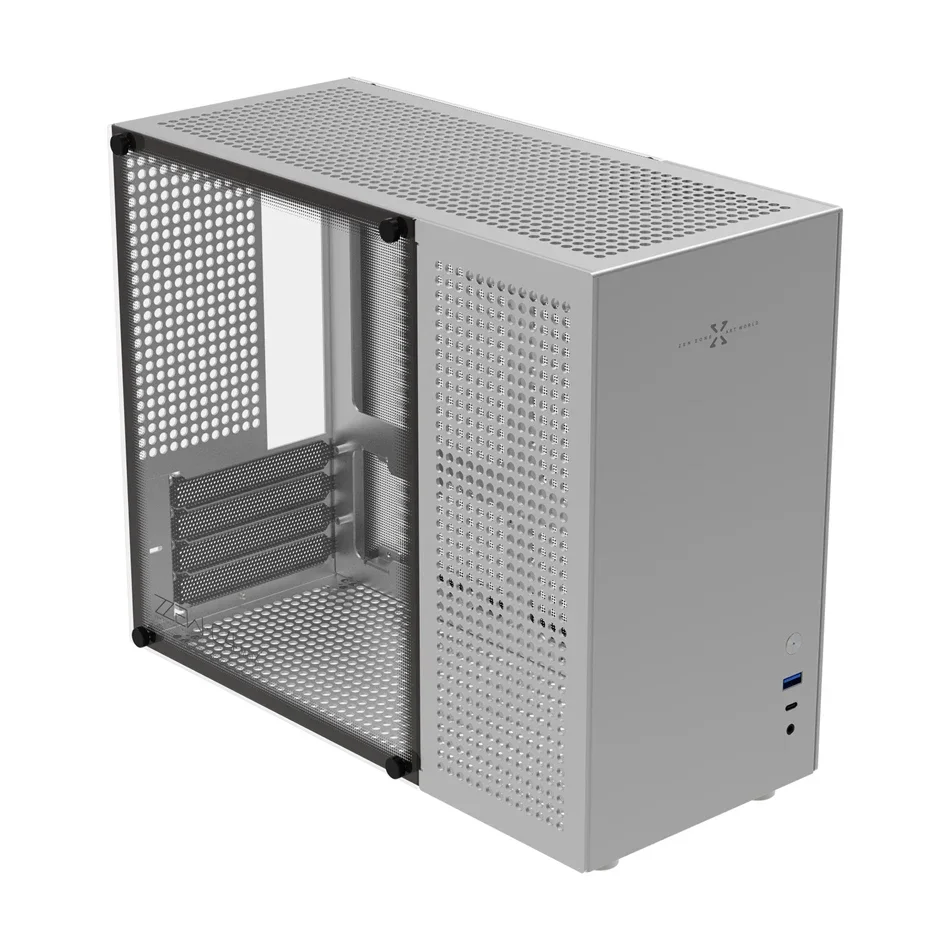 PC周辺機器 LAMUZU WAYA X ZZAW C4 Aluminum MATX Computer Case Desktop PC Tower ATX&SFX