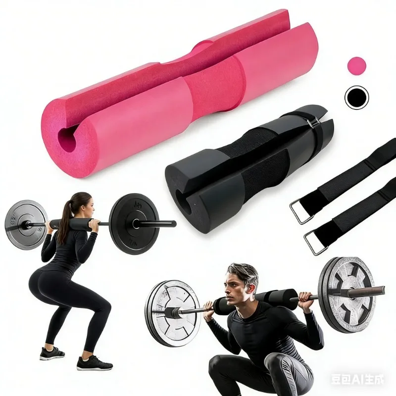 Imbottura per bilanciere per sollevamento pesi fness Imbottura per bilanciere in spugna Spalline protettive per collo tozzo Imbottura per sollevamento pesi per bodybuilding  18