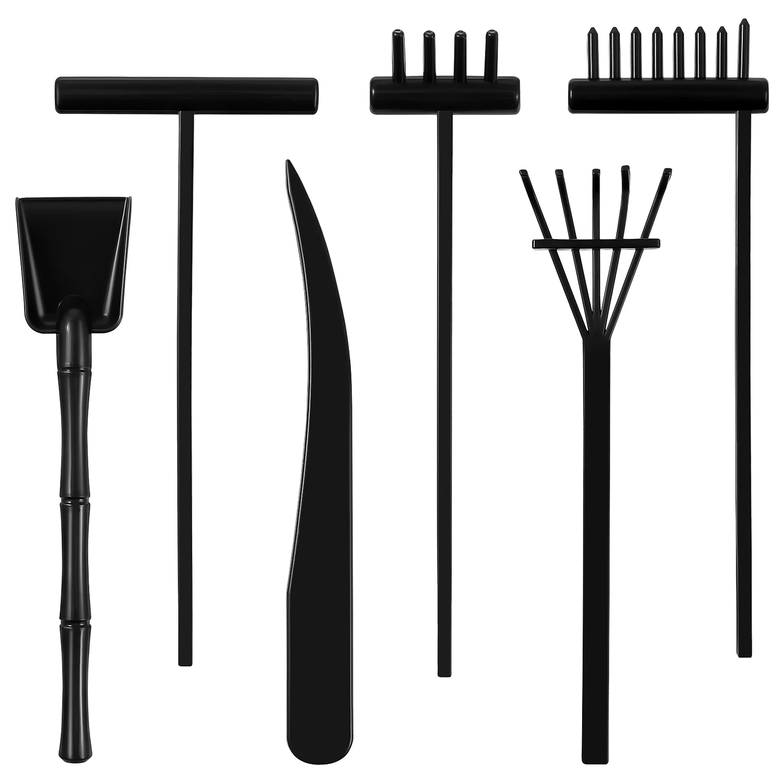 

Garden Zen Rake Mini Sand Desk Tools Rakes Kit Tool Tiny Accessories Gardening Push Desktop Sandbox Ornament Tray Ornaments