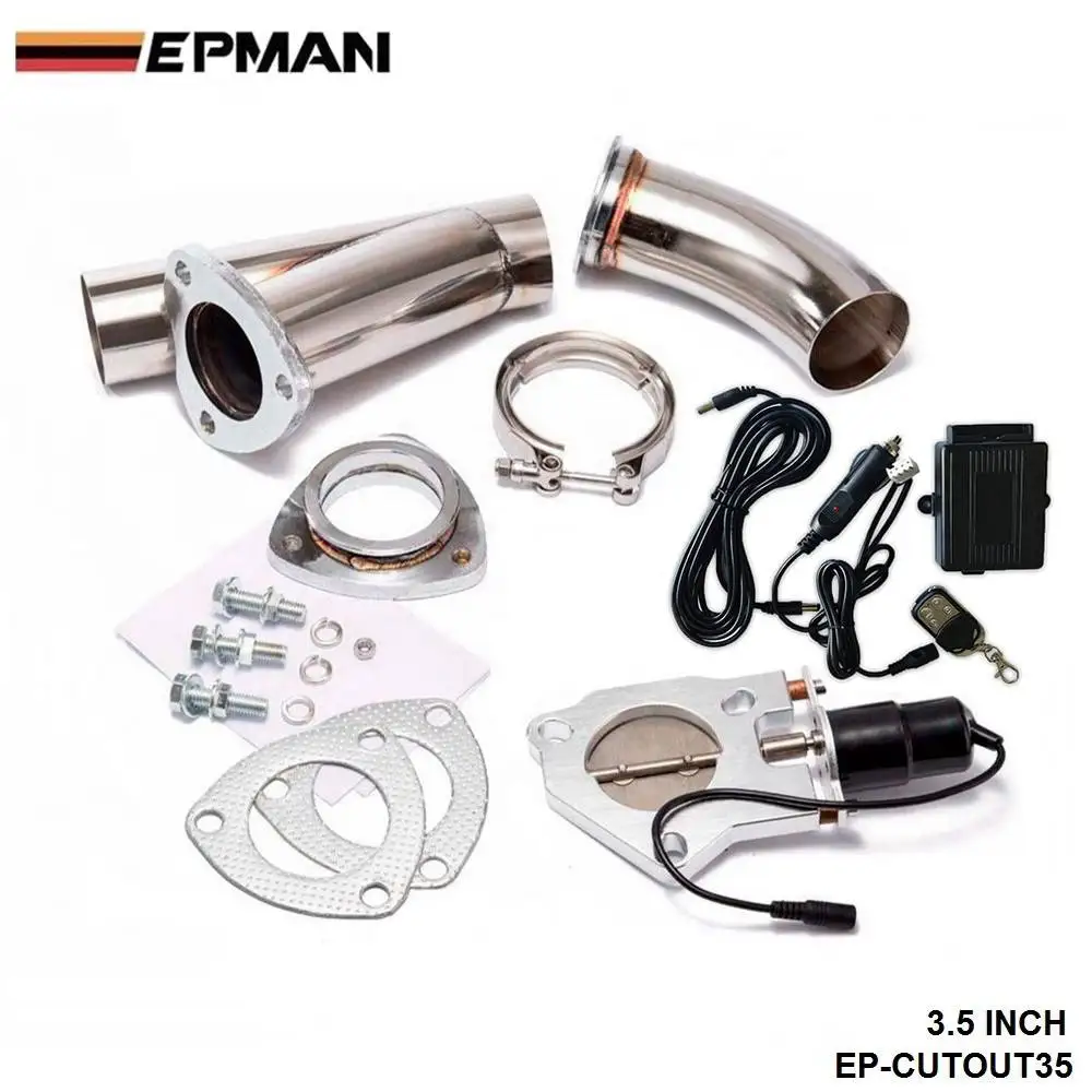 Electric Exhaust Dumps Cutout Stainless Steel Cutouts 3.5 Inch+piping