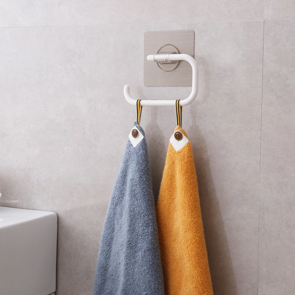 punching-free seamless towel rack bathroom rack household single-pole roll paper