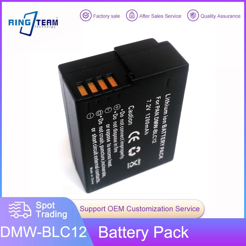 Dmw-Blc12 Blc12E Batteria Pack Per Panasonic Lumix Dmc-Macchina Fotografica Digitale Dmc-Gh2 Gh2H Fz200 G6 G5 G5K Gh2K G80 G81 G85