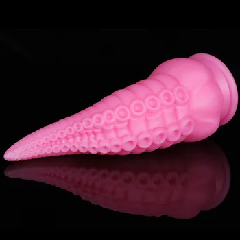 Adult Product Realistic Octopus Tentacle Dildo Huge Anal Toy Soft Silicone Monster Sex Toy for Women Lesbian with Suction Cup 3