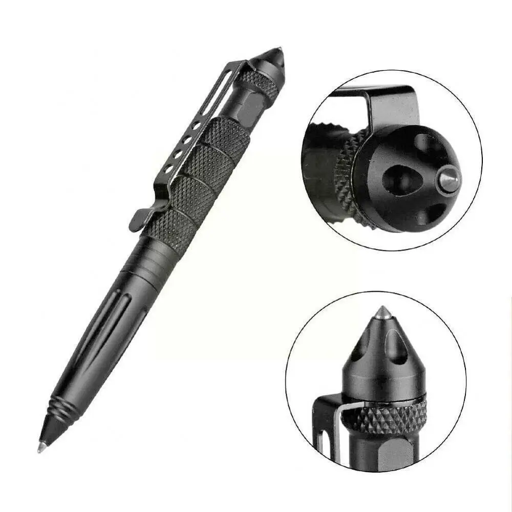 

Tactical Pen Self Defence Pen Multipurpose Aviation Tool Pen Breaker Aluminum Emergency Glass Portable Anti-Skid Y6P2