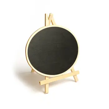 Lavagna in legno con cavalletto per bambini, mini lavagna nera con supporto, lavagna per promemoria e display da scrivania per la lista delle cose da fare