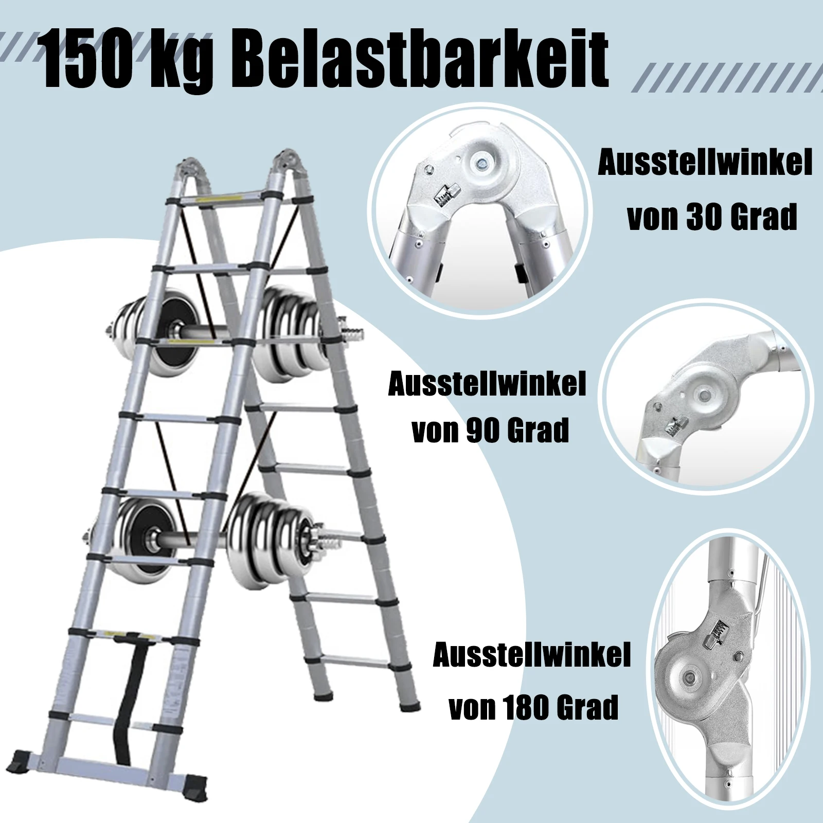 Ladder balance bar and anti-slip design details