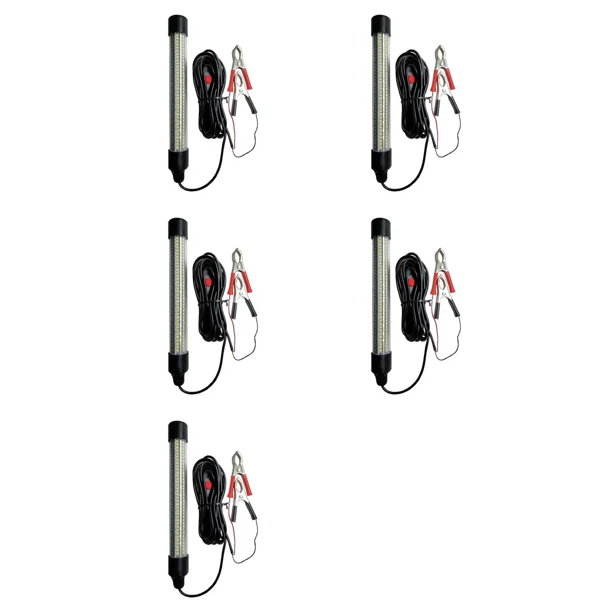 【추수감사절】5X 12V 24V 낚시등 20W 고출력 LED 수중 낚시등 IP68 방수 바다 낚시등 흰색