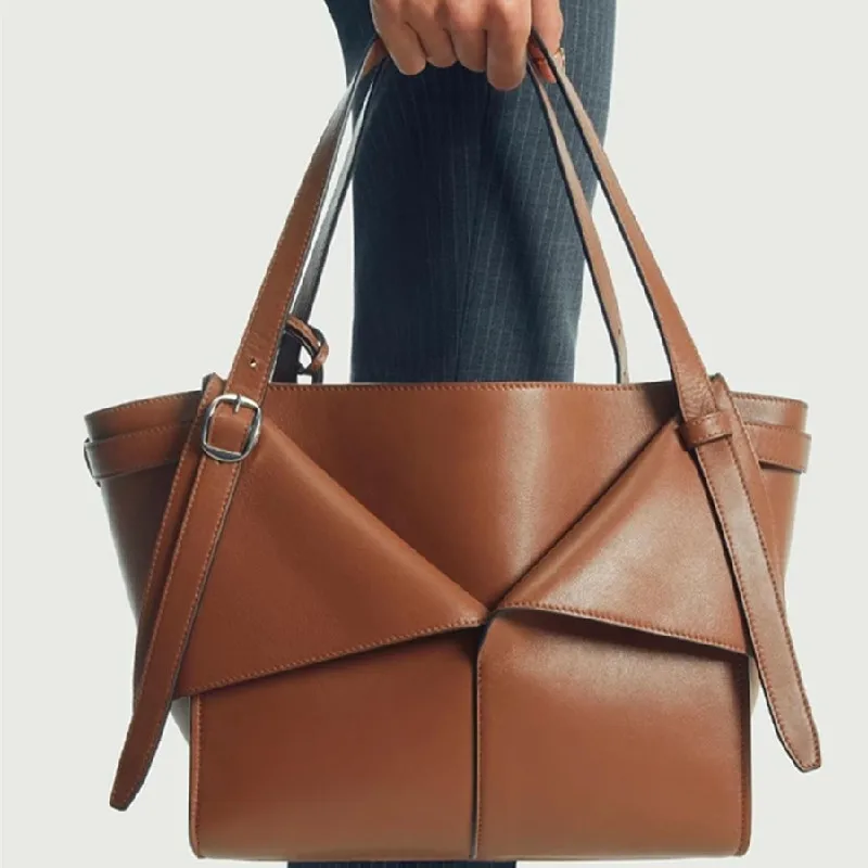 2024 Elegant Leather Tote Bag for Women Large Capacity Work Tote Top-handle Bag Vintage Casual Satchel Bag Designer Bags