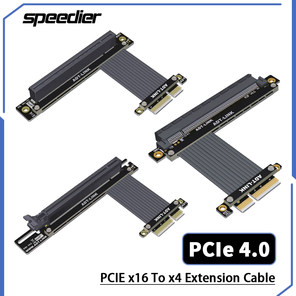 Riser Pcie 4.0 Riser Cable Rtx 3090 3060 Cavo Di Prolunga Per Scheda Grafica Gen4 Pci-E X16 A X4 Estensore Riser Stabile A Piena Velocità