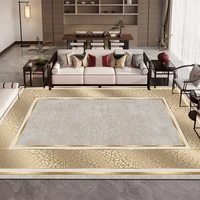 Modern Decoration Luxury Golden Carpet Living Room Home Sofa Large Area Rugs Washable Bedroom Cloakroom Soft Floor Mat Anti-slip 1