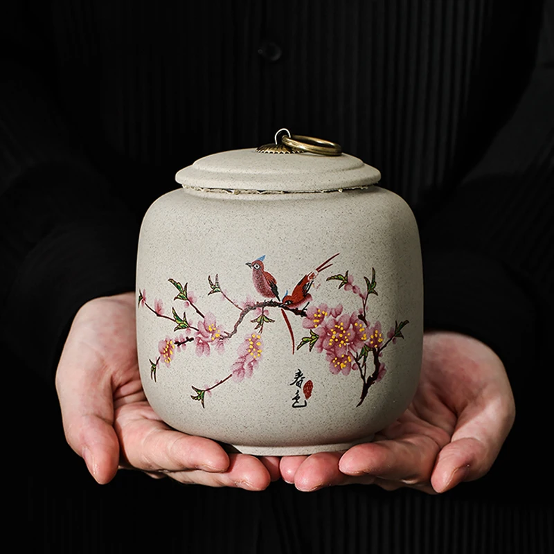 

Керамический чайный горшок, украшения для чая, бытовой горшок для хранения с крышкой, аксессуары для украшения
