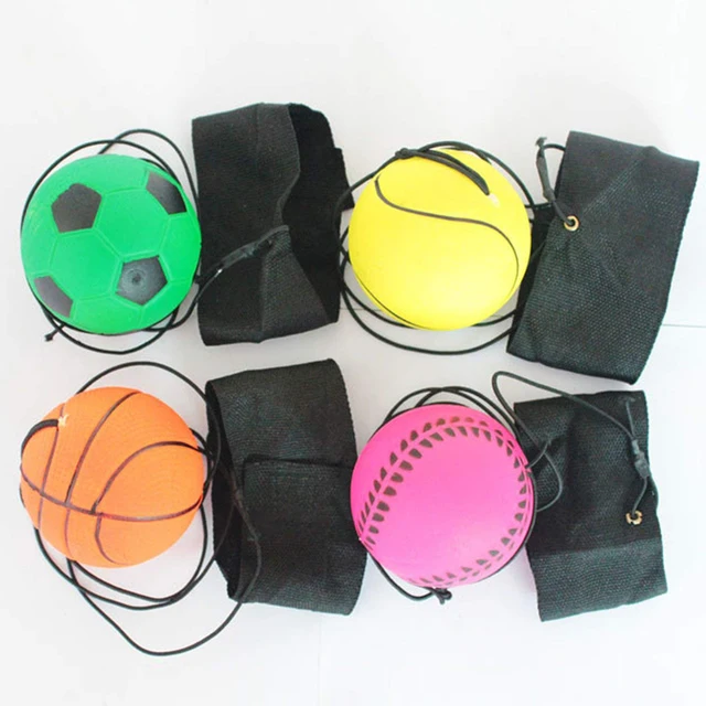 1Pcs Children Sponge Rubber Hand Ball Toy Game Exercises Bouncing Elastic Sport On Nylon String Children Kids Outdoor Toy Ball 5