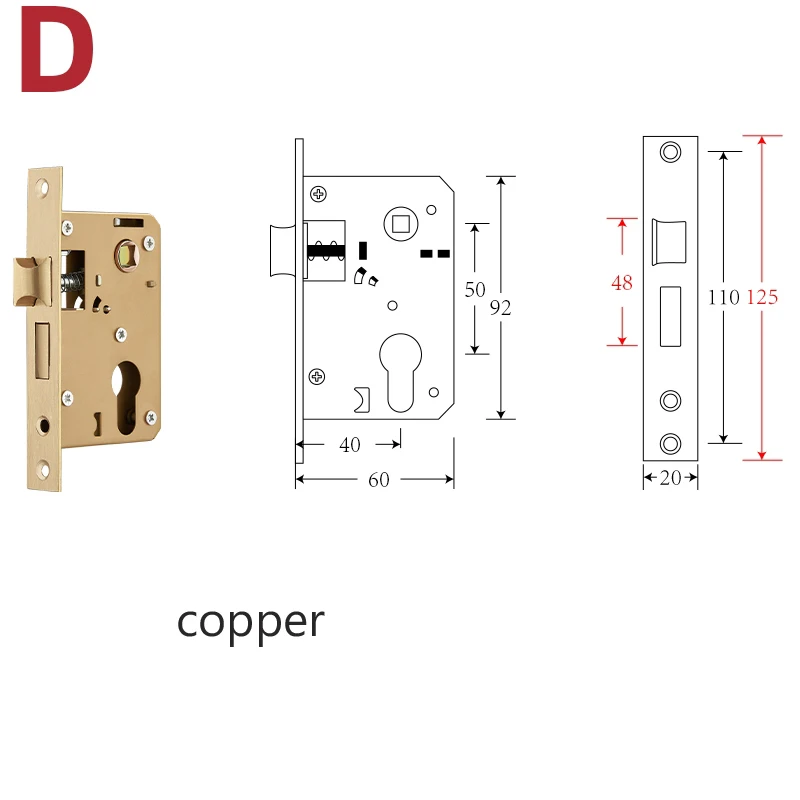 Porta De Madeira Handle Lock Acessórios Anti-colisão