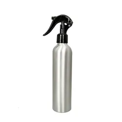 Versatile Aluminum Refillable Mist Spray Bottles with Pump Sprayer - 50ml (Silver)