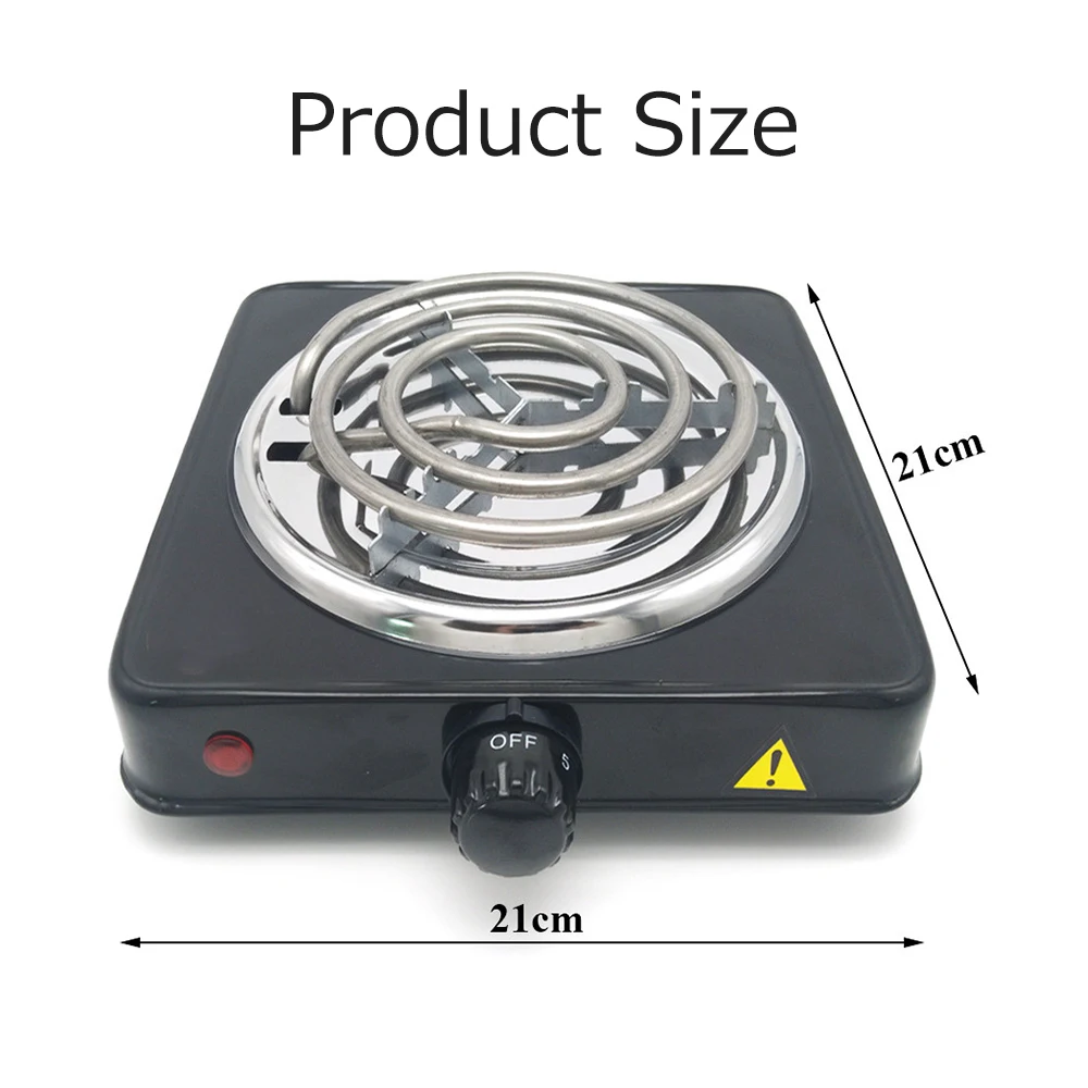 Electric Furnace Disc Burner Portable Hot Plate Mosquito Incense Furnace Kitchen Charcoal Stove 1000W 200-1000℃