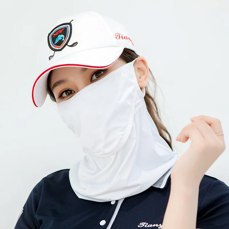 TTYGJ Golf Sunscreen Mask Manufacturer Ice Silk Mask for Men and Women Neck Riding Cool and Breathable