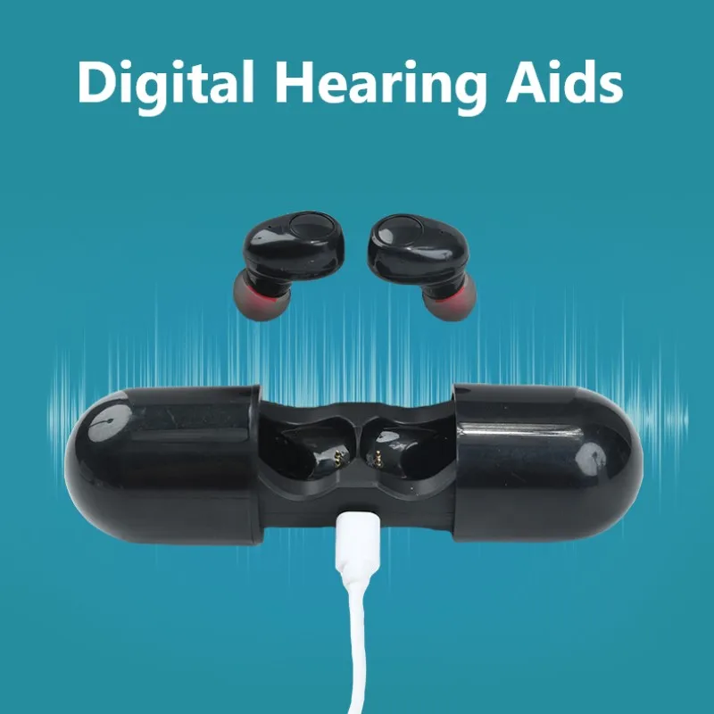 

Hearing Aids For Deafness Rechargeable Sound Amplifier Elderly The Listening Device Digital Hearing Aid Wireless Headphones