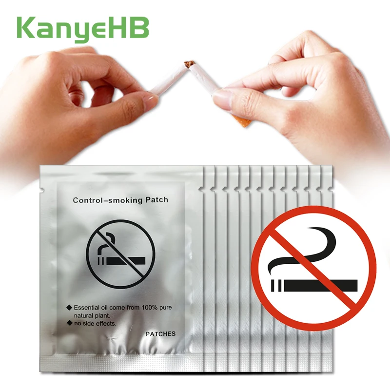 

60pcs=12bag Smoking Cessation Patches Smoke Control Patch Herbal Extracts Stop Smoking Sticker Quit Smoking Medical Plaster A443