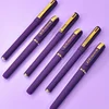 High Quality Purple Ink Gel Pens - Smooth Writing , 0 . 7mm, LargCapacity-Ldeal For Office And School Supplies- 3 / 6 / 12pcs 4