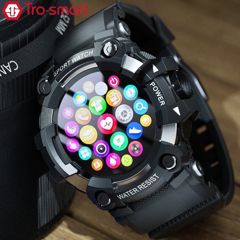 

Sport Military Smart Watch Men Male Smartwatch Electronics Smart Clock For Android IOS Fitness Tracker Smart-watch Trosmart CT8