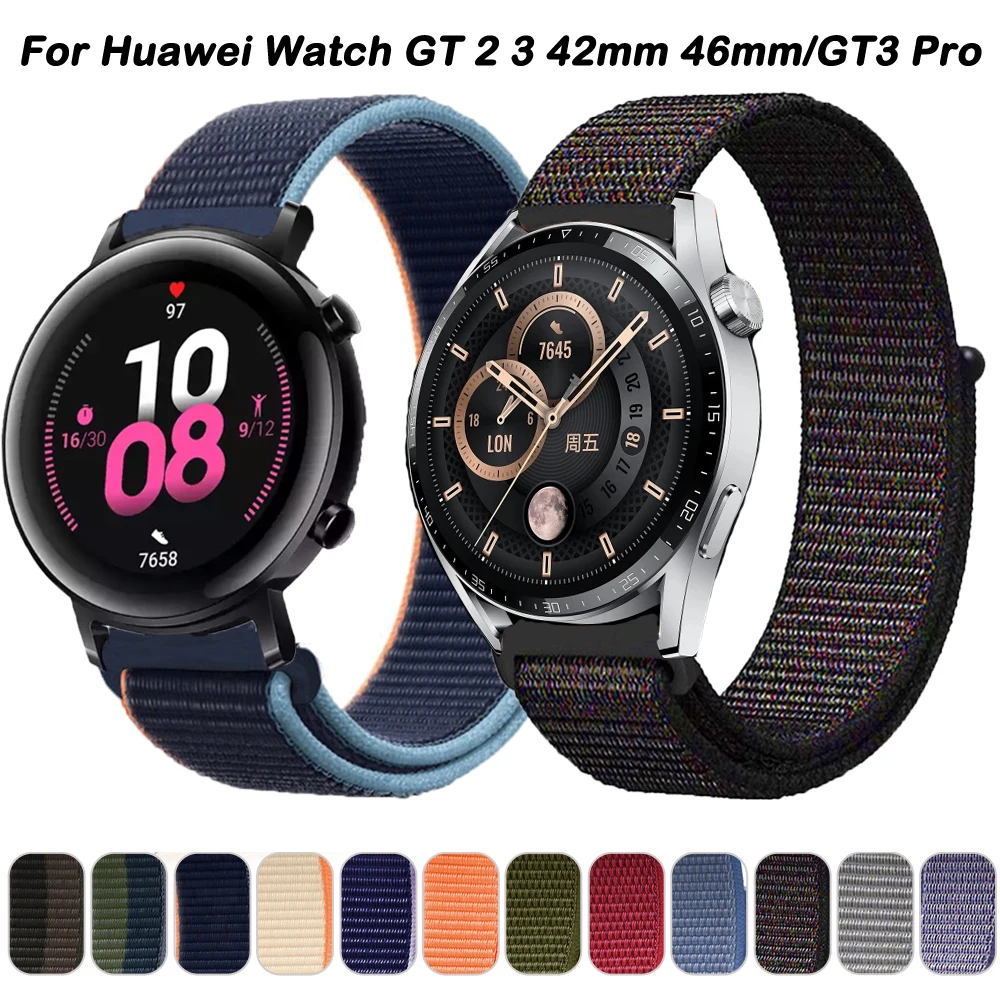 

Nylon Strap for Huawei Watch GT 3 4 2 46mm 42mm SE GT2 GT3 Pro Sport Watchband Watch 4 Pro 20mm 22mm Bracelet Accessories